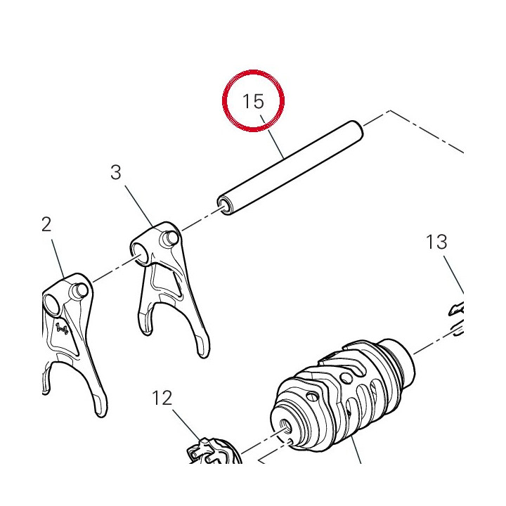 Goujon pour fourche — réf. 82113441B | Ducati Store