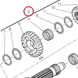 Arbre primaire complet — réf. 15023011A | Ducati Store