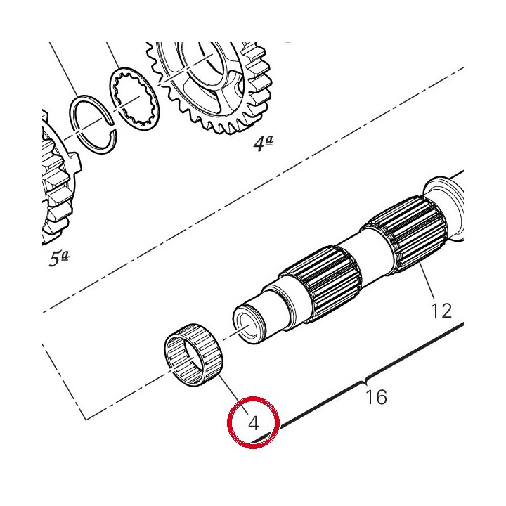 Roulement à aiguilles — réf. 70140751A | Ducati Store