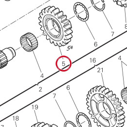 Engrenage menant 5Me — réf. 17216321A | Ducati Store