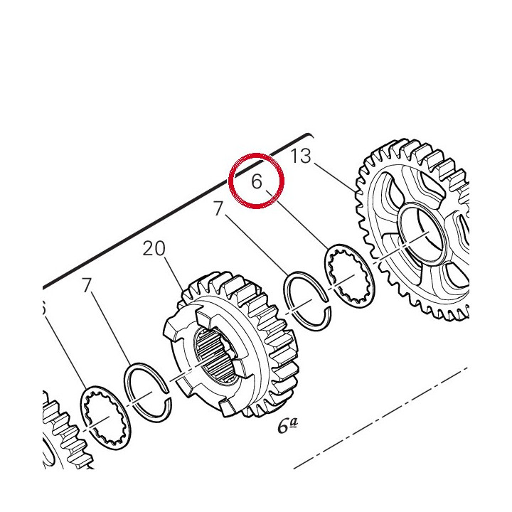 Grooved shim washer — réf. 85611921A | Ducati Store
