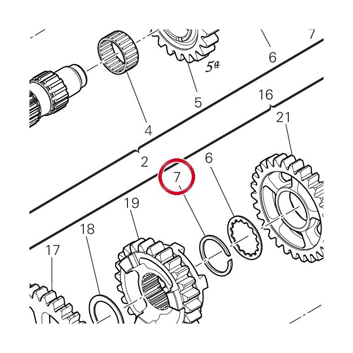 Anneau arret 88441281A — réf. 88441281A | Ducati Store