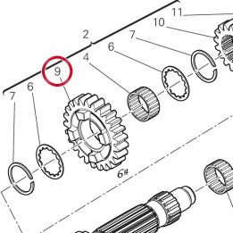 Engrenage conducteur 6Eme — réf. 17216331A | Ducati Store