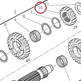 Engrenage menant 2Eme — réf. 17217151A | Ducati Store
