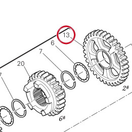 2Nd driven gear Z34 I=65 — réf. 17217161A | Ducati Store