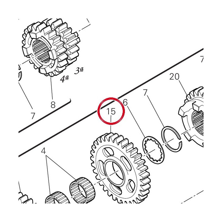 Engrenage entraine 3Me — réf. 17216361A | Ducati Store