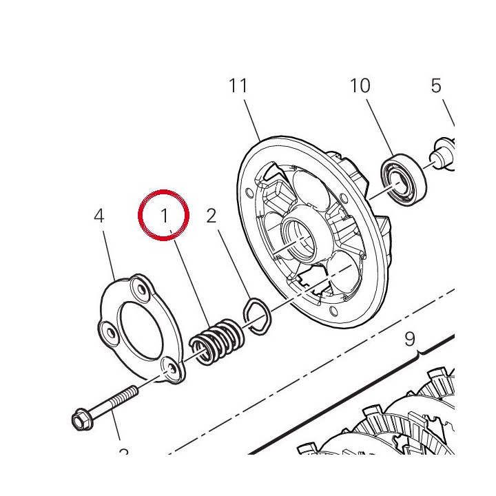 Ressort 79710881A — réf. 79710881A | Ducati Store