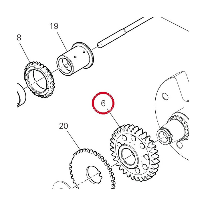 Pignon transmission — réf. 17011791B | Ducati Store