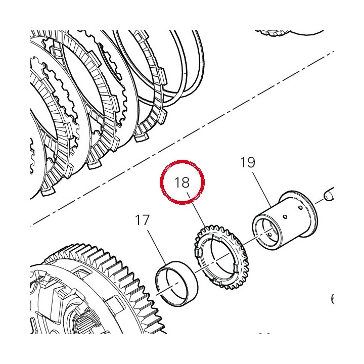 Pignon chaîne pompe à huile — réf. 44911551A | Ducati Store