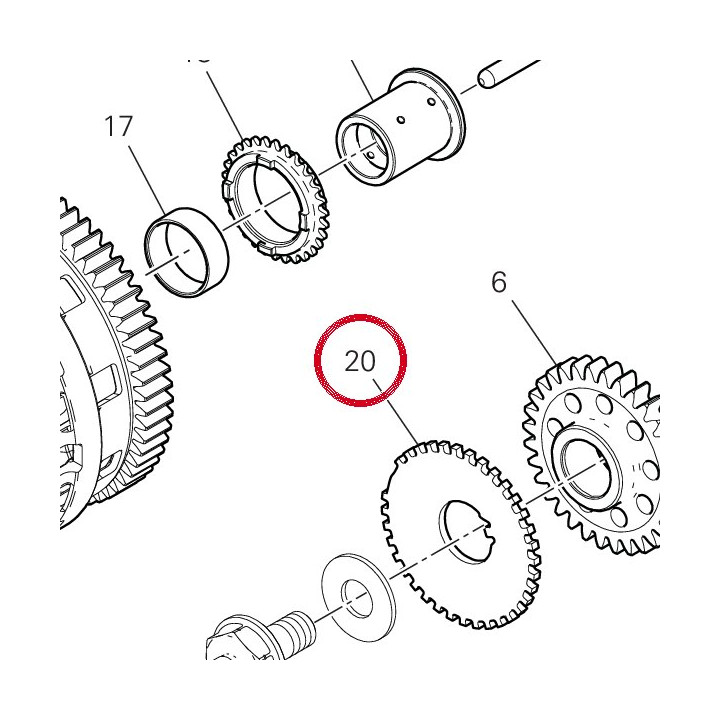 Roue phonique 50410431A — réf. 50410431A | Ducati Store