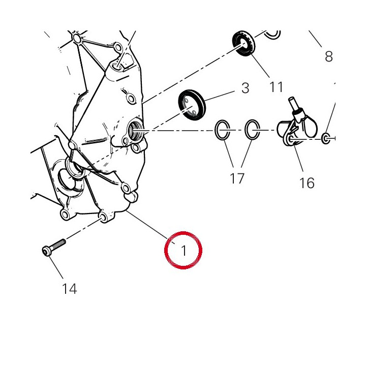 Couvercle embrayage — réf. 24311732B5 | Ducati Store