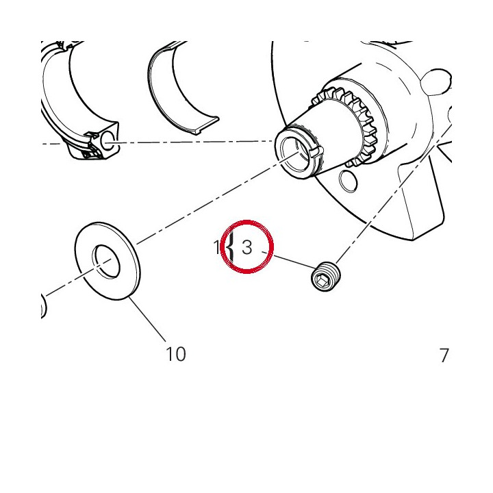 Vis sans tête filetée — réf. 77850461A | Ducati Store