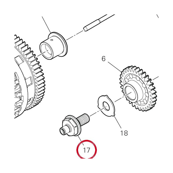 Vis pignon transmission — réf. 7791C581C | Ducati Store