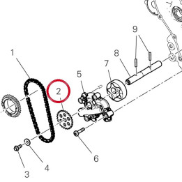 Engranage conduit pumpe — réf. 44911571A | Ducati Store