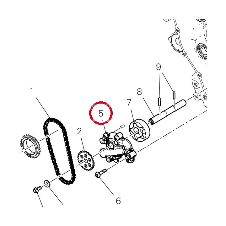 Couvercle pompe huile — réf. 24727602C | Ducati Store