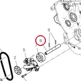 Arbre de commande pompe ╖ — réf. 14711502A | Ducati Store