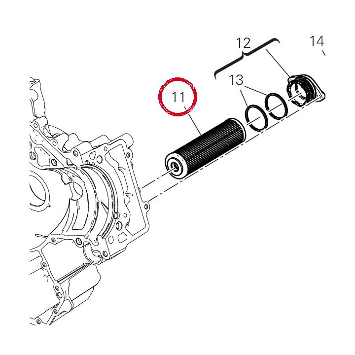 Filtre à huile 44440441A — réf. 44440441A | Ducati Store