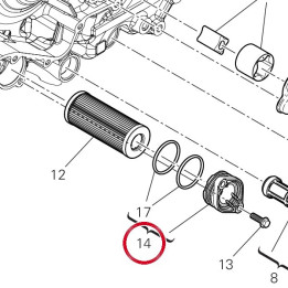 Couvercle filtre à huile — réf. 247P7561A | Ducati Store