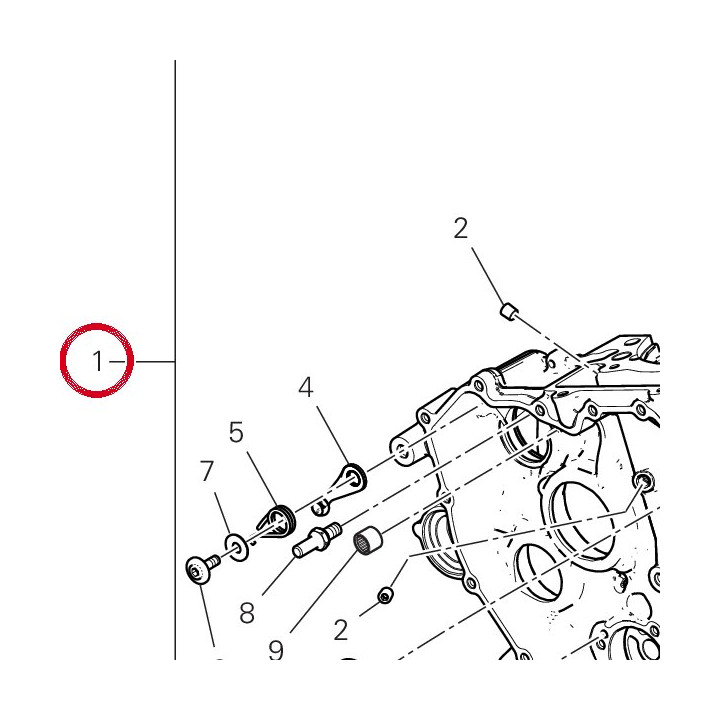 Assieme carter completo — réf. 225P0316E | Ducati Store