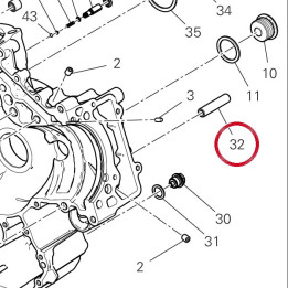Pivot engranage 82010252A — réf. 82010252A | Ducati Store