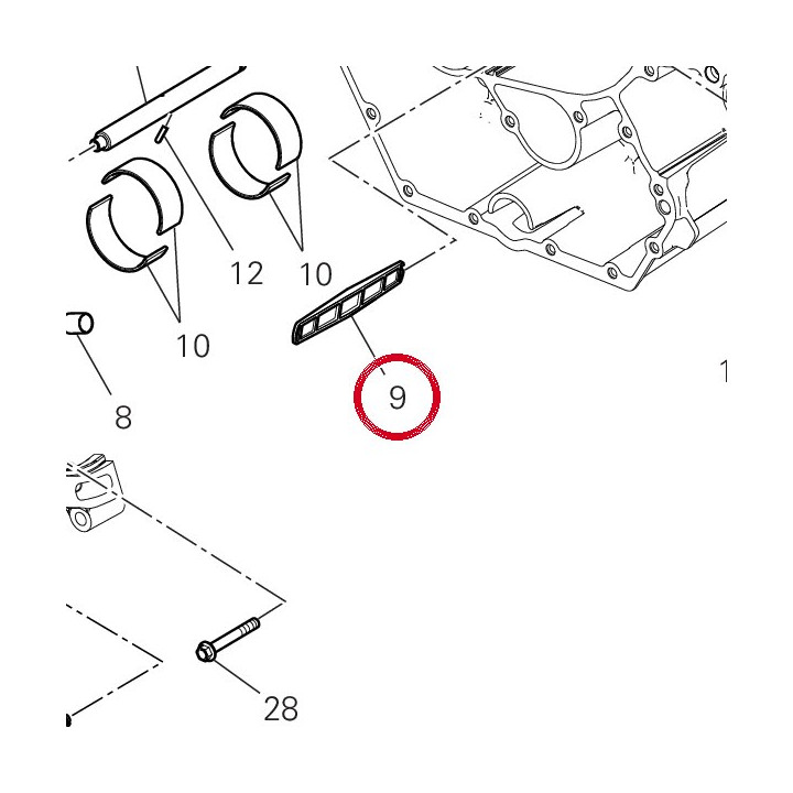 Filtre à huile à filet — réf. 42710351A | Ducati Store