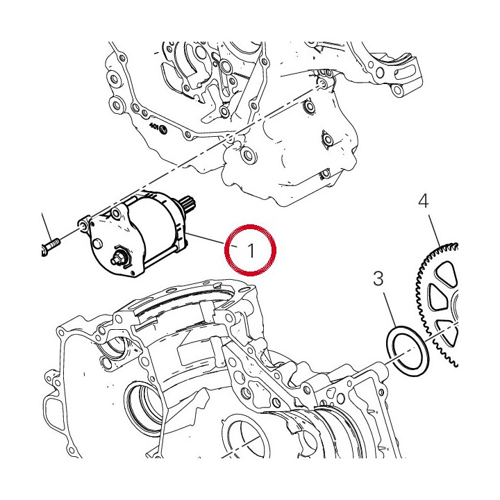 Démarreur électrique — réf. 27040212A | Ducati Store