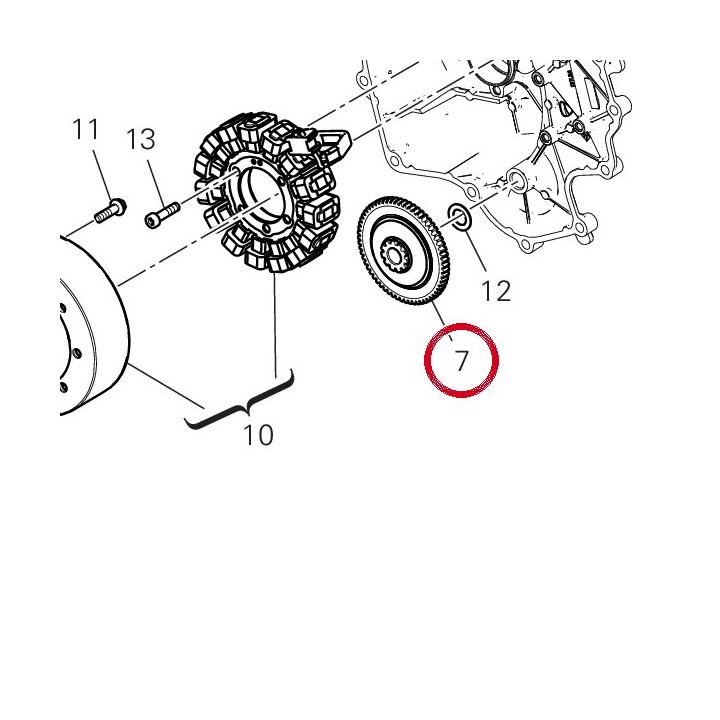 Engranage double — réf. 17620151A | Ducati Store
