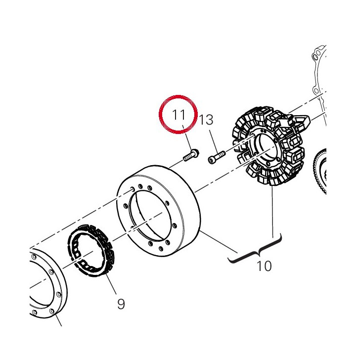 Vis tef M6X22 77253320ZH — réf. 77253320ZH | Ducati Store