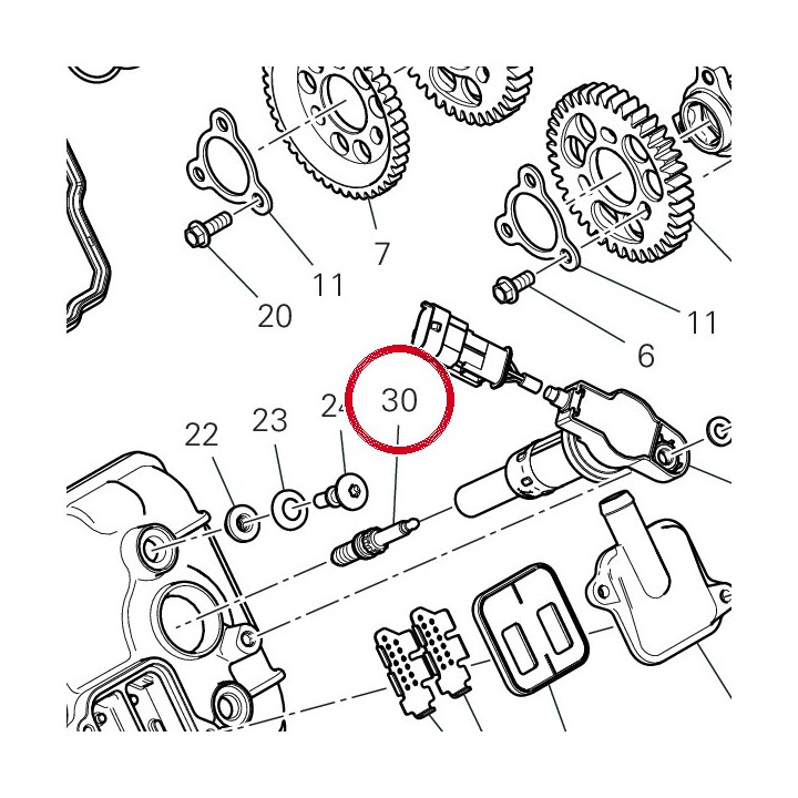 Bougie 67040581B — réf. 67040581B | Ducati Store