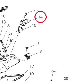 Raccord evacuation Blow-By — réf. 81418011A | Ducati Store
