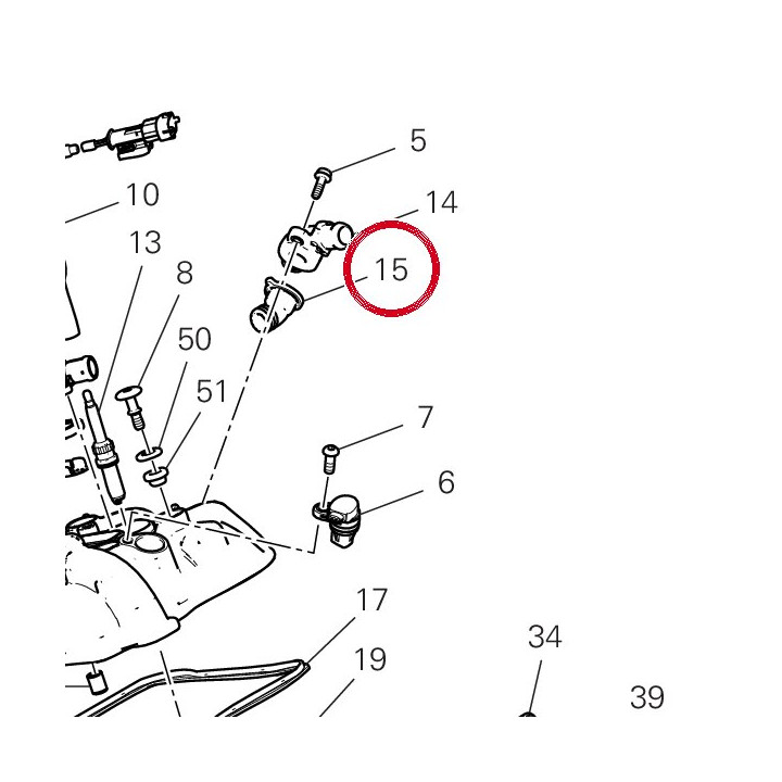 Raccord cote alternateur — réf. 81418171BA | Ducati Store