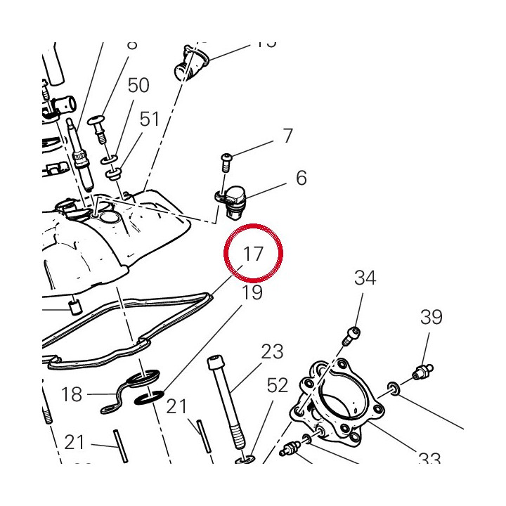 Joint coulasse cote — réf. 78811971A | Ducati Store