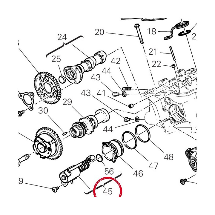 Soupape 45040033D — réf. 45040033D | Ducati Store