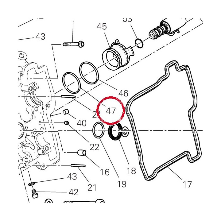 Joint torique 37.77X2.62 — réf. 88640341A | Ducati Store