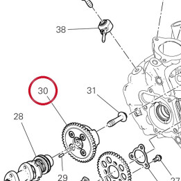 Cam ph int front 52° symm — réf. 17740081E | Ducati Store
