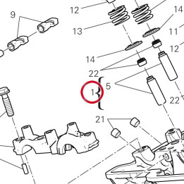 Culasse verticale complète — réf. 301R6081BA | Ducati Store