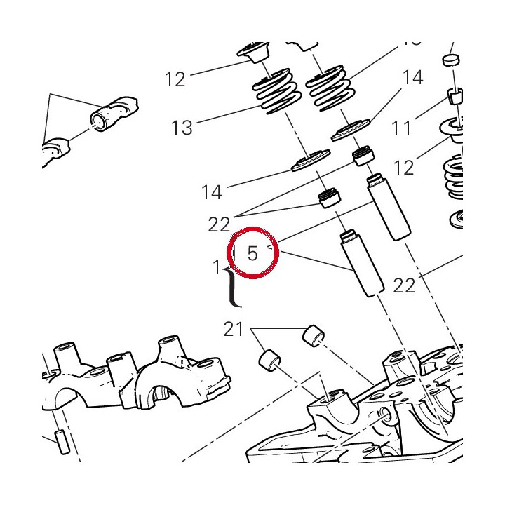 Guide-Soupape +0,06 mm — réf. 30310861CB | Ducati Store
