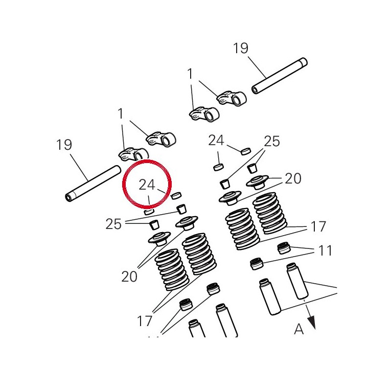 Valve adjuster stem — réf. 84012021AR | Ducati Store