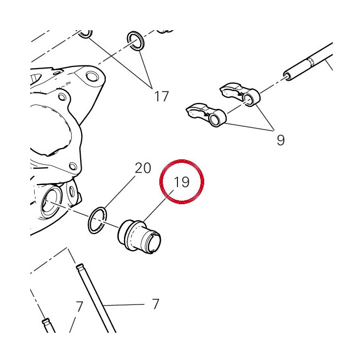 Goulotte 66810661A — réf. 66810661A | Ducati Store