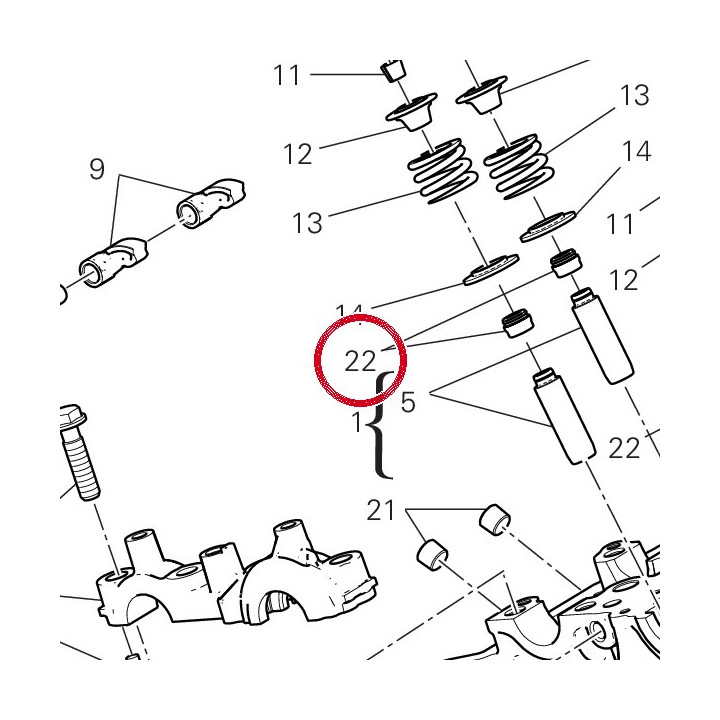 Caoutchouc soupape 76440141A — réf. 76440141A | Ducati Store