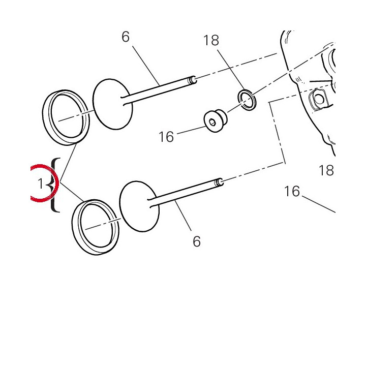 Culasse horizontale — réf. 301R6071BA | Ducati Store