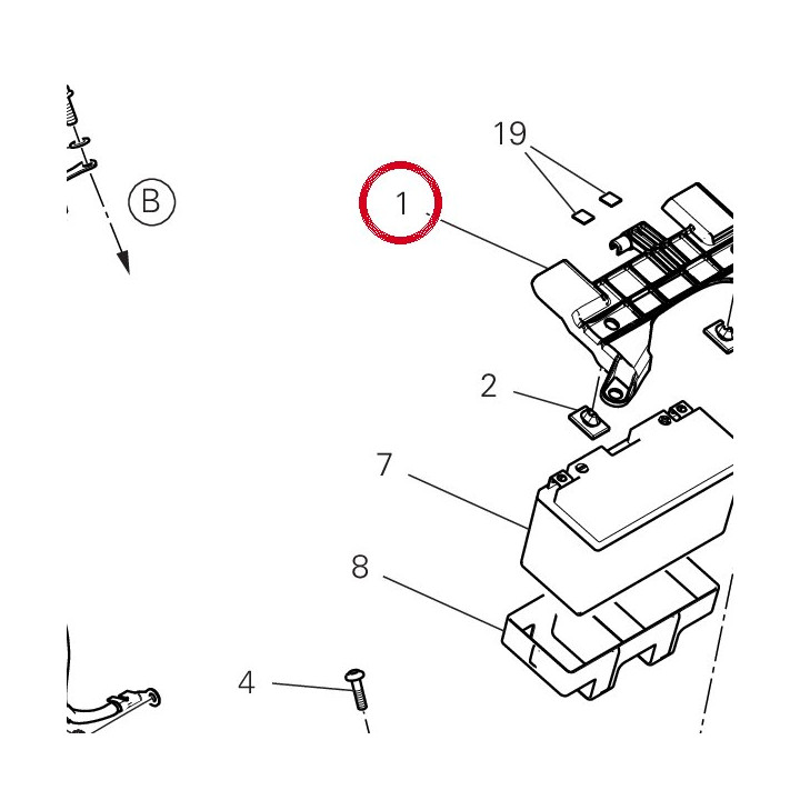 2102 Battery fixing bracket — réf. 8301P291A | Ducati Store