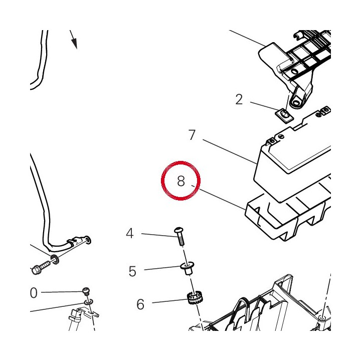 Support batterie 86614051A — réf. 86614051A | Ducati Store
