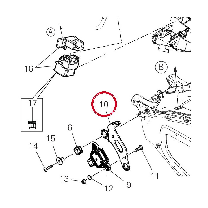 Support centrale cdi — réf. 8301P401AA | Ducati Store