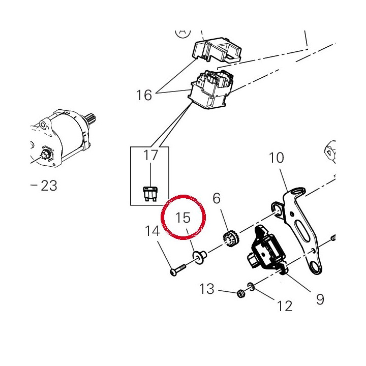 Entretoise 71616721AA — réf. 71616721AA | Ducati Store