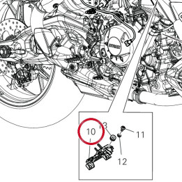 Equerre support connecteur — réf. 8301P211A | Ducati Store