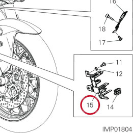 Equerre support connecteur — réf. 8301P222A | Ducati Store