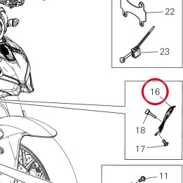 Equerre support connecteur — réf. 8301P331AA | Ducati Store