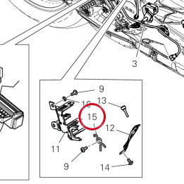 Support connecteur gauche — réf. 8291E111A | Ducati Store