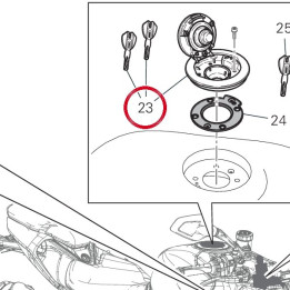 Bouchon de réservoir — réf. 89520411AB | Ducati Store